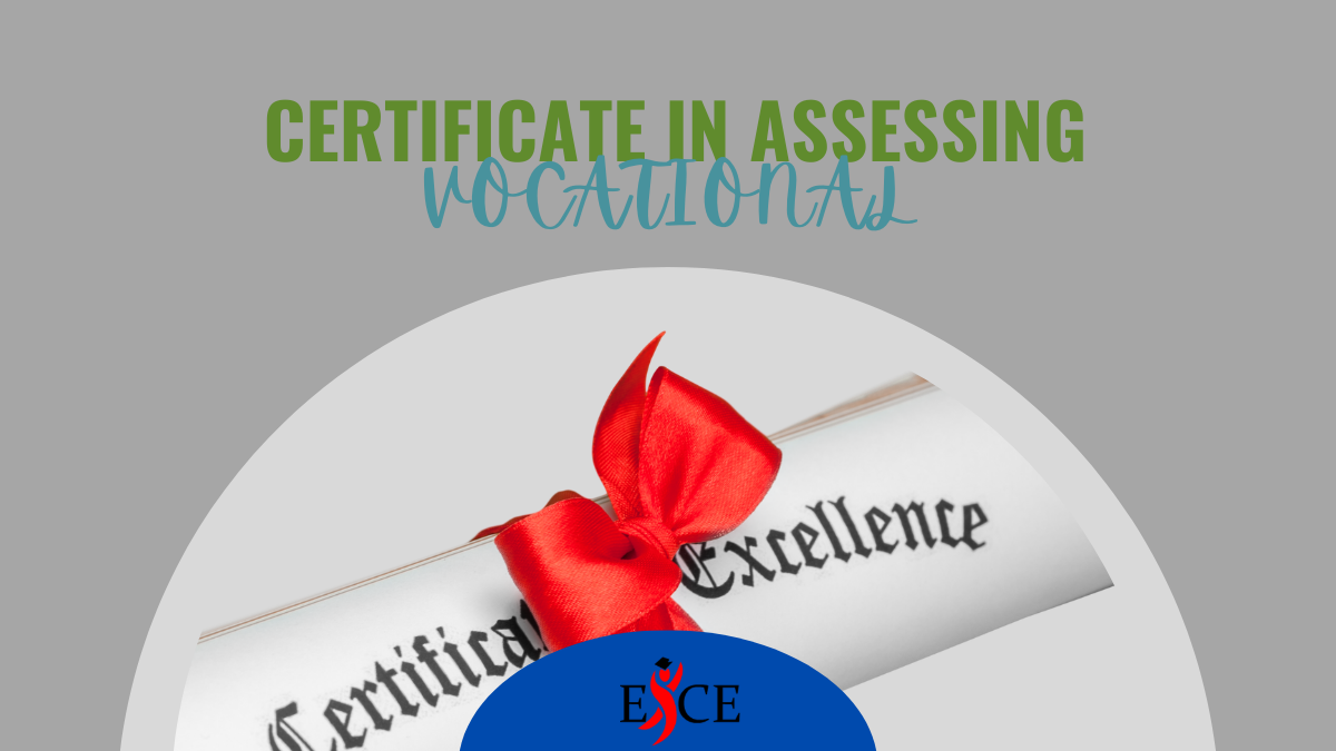 LEVEL 3 CERTIFICATE IN ASSESSING VOCATIONAL