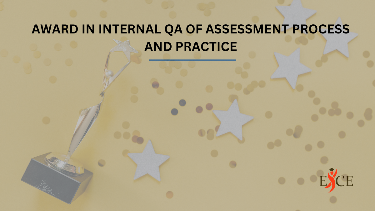 LEVEL 4 AWARD IN INTERNAL QA OF ASSESSMENT PROCESS AND PRACTICE